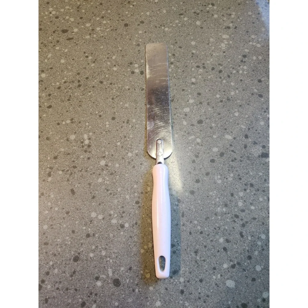 VTG 1960s 70s Ecko Stainless Steel Frosting Spatula Purple Flowers